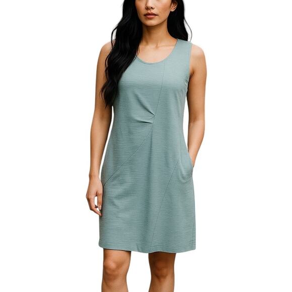 Drew Sky Blue Jeremih Cotton Blend Sleeveless Dress - Picture 1 of 9